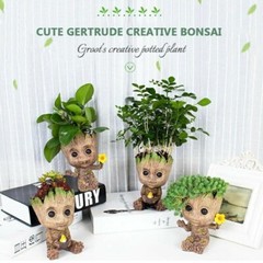 Mini Groot Figurine Miniature Model – Adorable Home Decor