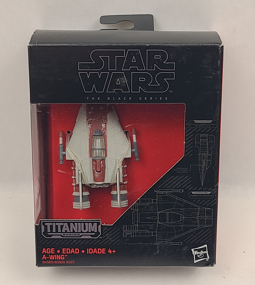 Star Wars Black Series Titanium A-Wing Vehicle 3″ Figure 20 Hasbro 2015 New