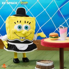 X11 Space SpongeBob SquarePants Waiter Theme Dress-Up Plush Doll 30cm