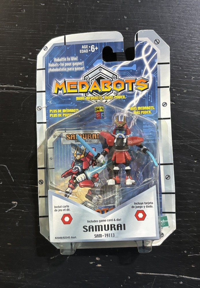 2002 Hasbro Medabots Samurai SAM-19113 Action Figure Robot New Old Stock