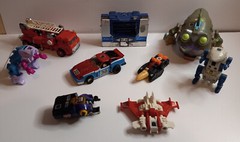 Generation 1 Transformers Bundle of 9 -Not All Complete & Some have Broken Parts