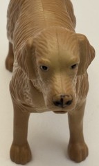 Golden Retriever Dog Toy Figure Moving Head Tail Lever Action Animal Figure 6”