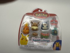 NEW Squish a Longs Squishmallows Pokemon Series 1 Figure Sets Pikachu Eeve & Mor