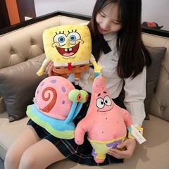 Spongebob Plush Toy Teddy Cartoon Gift Soft Stuffed Doll Patrick Star Kids Toys