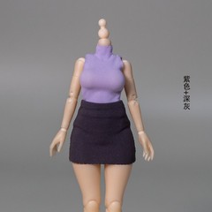 1/12 Sleeveless Top & Short Skirt Model Fit 6” Female Girl Figure Body