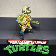 1991 Vintage TMNT Lieutenant Leonardo Figure Teenage Mutant Ninja Turtles
