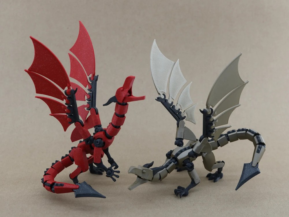 Customizable Dragon Figure 14″ Wingspan Fully Poseable Officially Licensed