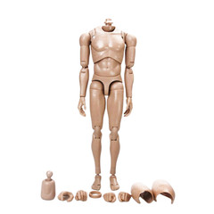 USA MX02-B 1/6 Male Soldier Super Flexible PVC Body Doll Fit 12in Action Figure