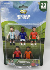 New 5-Pack Supergoal All Stars Collectible Soccer Action Figures