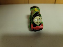 Thomas Wooden Railway Battery Powered Percy w Light Works! Good Condition