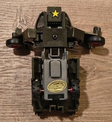 Vintage 1984 GOBOT Dynabot Motorized Military JEEP Red Charger F-15 Fighter Jet