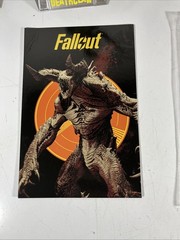 McFarlane Movie Maniacs Fallout Deathclaw,Securitron,Lucy,Maximus & Ghoul **Read