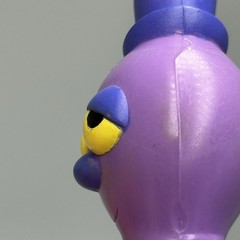 Powerpuff Girls Octi Octopus PVC Figure w Top Hat Purple 2000 Cartoon Network