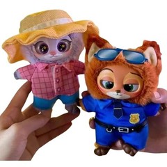 MINISO Zootopia Series Blindbox Confirmed Color, Plush Pendant & Keychain