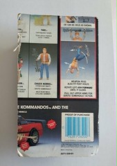 KENNER CHUCK NORRIS KARATE KOMMANDOS CHUCK AS UNDERCOVER AGENT FIGURE CUT CARD