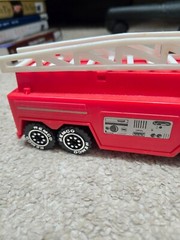 Vintage 1987 Remco Toys Fire Truck with Ladder – 11 Inches Long