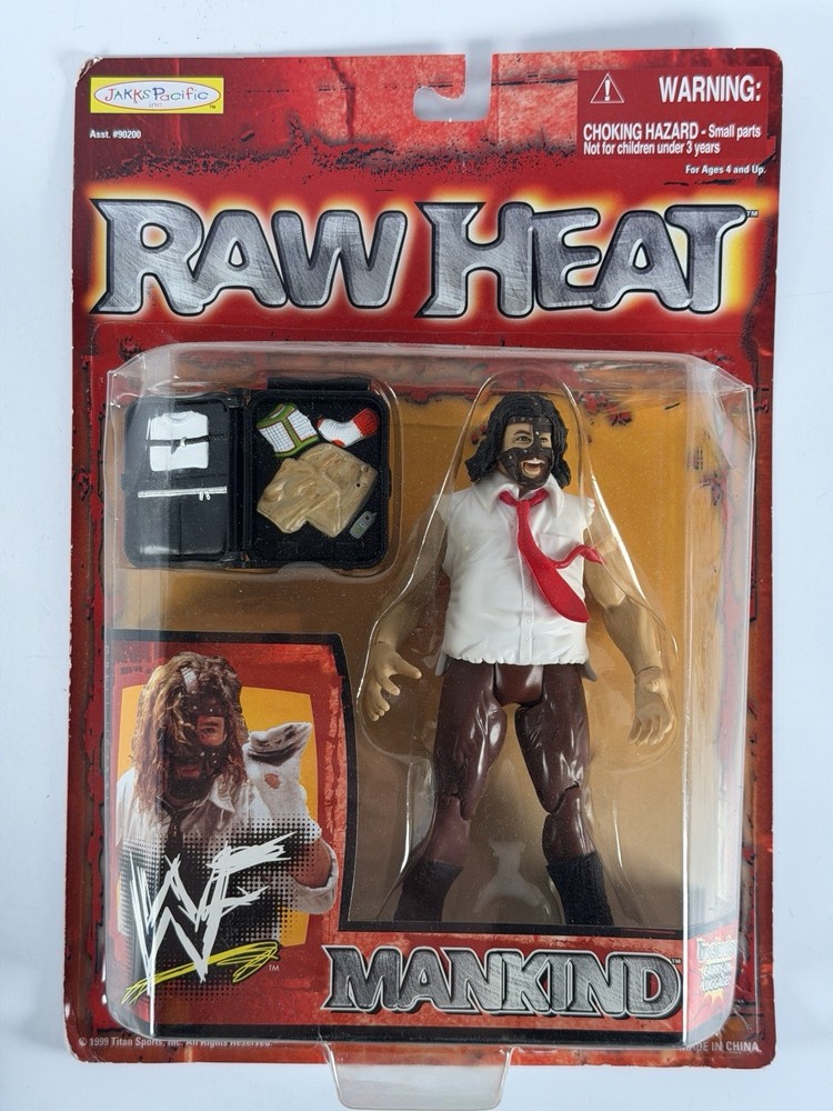 WWF WWE JAKKS PACIFIC RAW HEAT- MANKIND New In Package