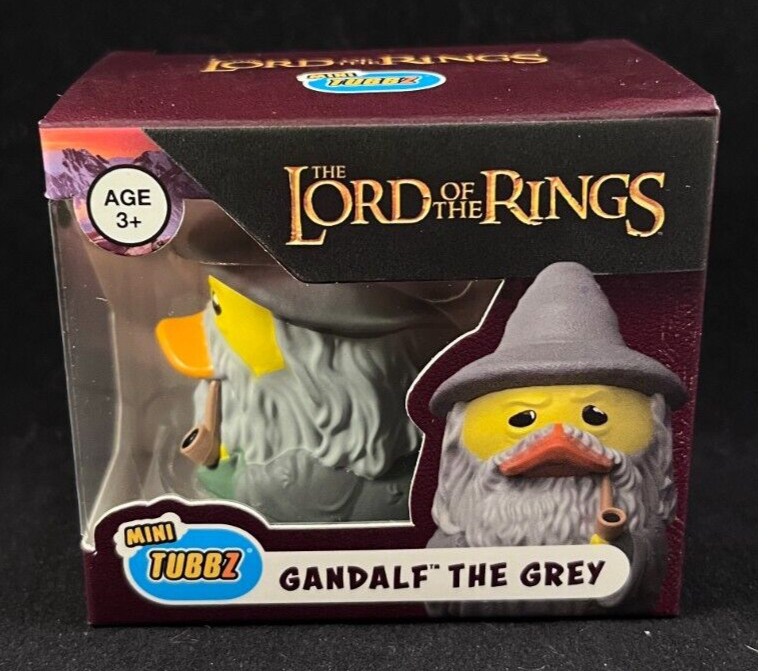 Mini Tubbz -Gandalf the Grey -The Lord of the Rings -Rubber Duck -Approx 2″ High