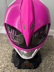 Power Rangers Lightning Collection Pink Ranger Helment Signed Amy Jo Johnson