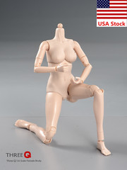 1/6 Female Pale Super Large Breast Chest Flexible Joint Body For 12″Figure Model