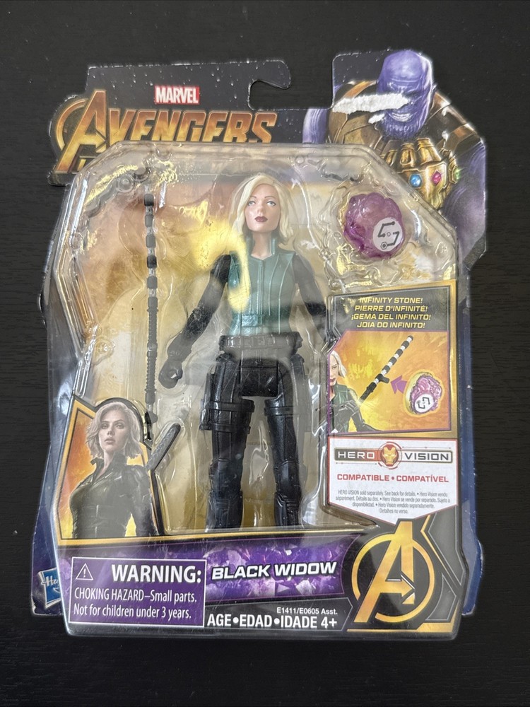Black Widow Hasbro Marvel Avengers Infinity War Black Widow Action Figure-NEW