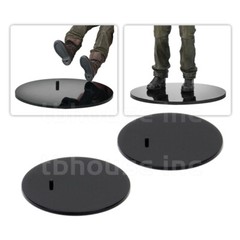 2 x NECA FIGURE DISPLAY STANDS black FOR 6″-8″ ACTION FIGURES plastic 3.5″ ROUND