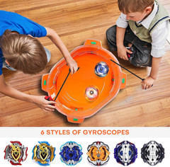 Stadium Arena Set, 6 Burst Battling Tops & 2 Launchers, Battle Toy Ages 6+ | Ant