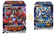 Metal Cardbot W Season3 BLAION + BLUE COP W Transformer Robot Car Toy Set 2025