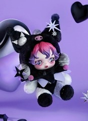 My Melody & Kuromi Pop Mart Plush Pendent Hanging Card SKULLPANDA x Sanrio Set