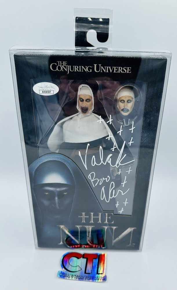 NECA THE CONJURING THE NUN BONNIE AARONS AUTOGRAPH “VALAK” JSA AUTHENTICATED COA