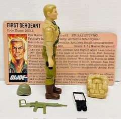GI Joe 1983 Duke V1 Complete Tight File Card Vintage Hasbro Action Figure ARAH
