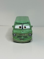 Mattel Disney Pixar Cars 1967 Dodge Dusty Rust-Eze Green 1:55 Die-Cast Toy Van
