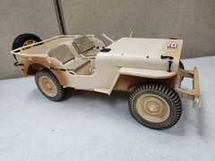 HASBRO 2002 1941 Willys Jeep G1 Joe Desert Patrol Vehicle. Missing Pieces