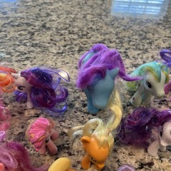 Vintage 90s Y2K Lot Of 12 My Little Pony Figures Colorful Hair Rare