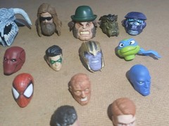 Marvel Legends Fodder Heads Lot of 11 Only