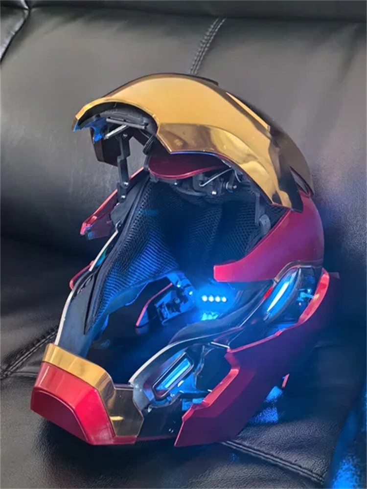 New Iron Man MK50 Helmet 1/1 Wearable Halloween Cosplay Toys Mechahead Automatic