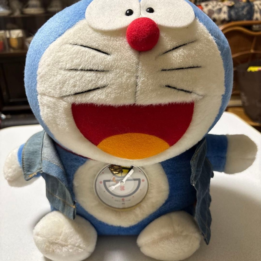 Doraemon Plush Toy Denim Vest