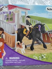 Schleich Horse Club 42437 Riding Stable Feeders Tori & Princess NIB