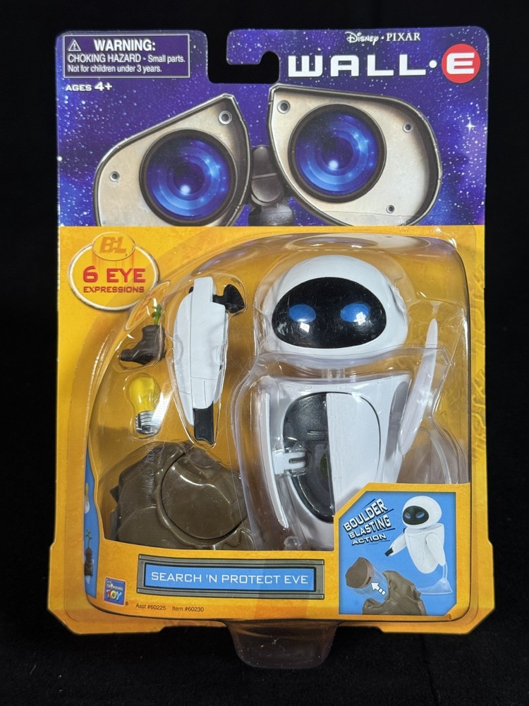 Wall E EVE Search ‘N Protect Series 1 robot figure Disney Pixar Thinkway #60230