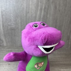 BARNEY SINGING I LOVE YOU 9″ 2011 Dinosour Plush Stuffed Animal Works