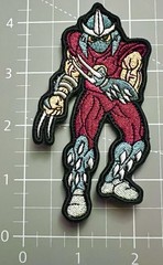 TMNT figure patch SHREDDER embroidered sew iron NINJA TURTLES cartoon comic
