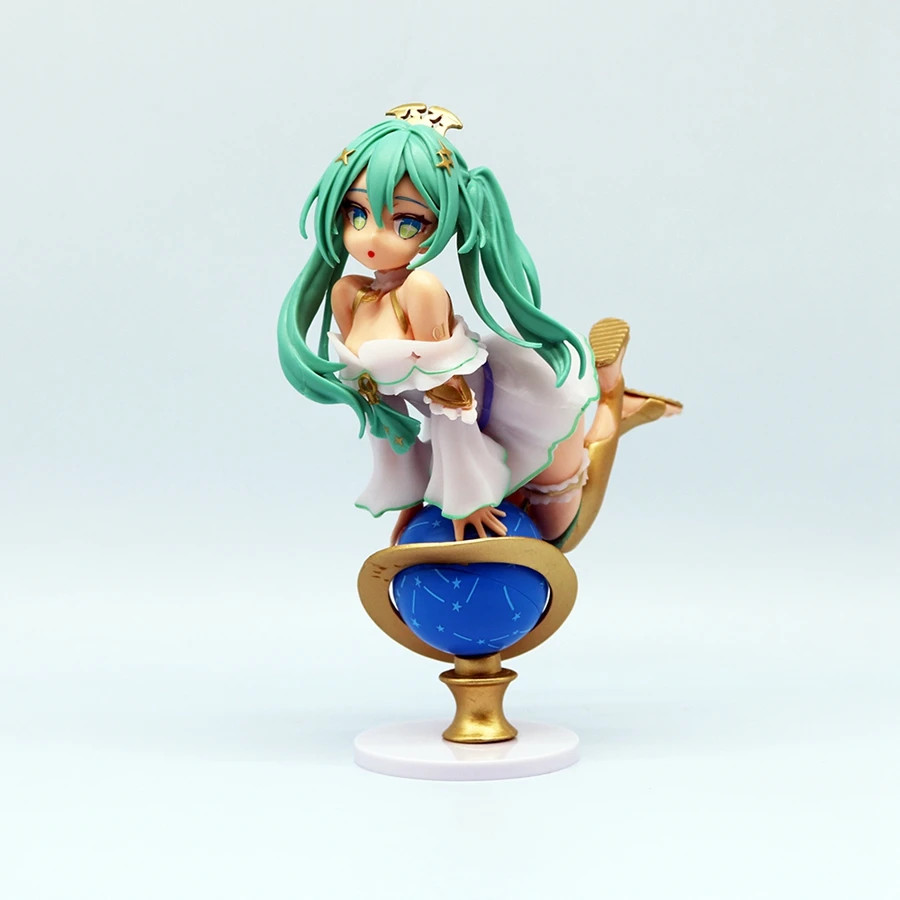 17cm Hatsune Miku Glittering Star Ver Figure PVC Anime Statue Kawaii Model Gift