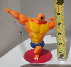 3DPrint Pokemon Muscle Swole Bodybuilder Set Pikachu Squirtle Bulbasaur Squirtle