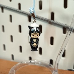KEWPIE Baby as DISNEY BAMBI SKUNK 1″ Figure KEYCHAIN Toy Miniature Rose O’Neill
