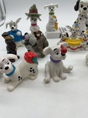 Disney 101 Dalmatian Cruella Figures Dogs Dalmatians Lot Of 17 Figures