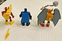 **VERY NICE** Mattel HERO WORLD Figures/Accessories–5″–Hawkman, Batman, Flash