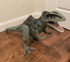 Mattel Jurassic World 41″ Long Apatosaurus And Giganotosarus Dinosaur See Pics