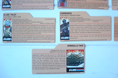 25 PC Variety LOT Hasbro GI Joe File Cards Black Back Factory Cut Vintage ?