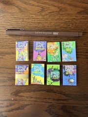 Roald Dahl Mini Brands Mini Books Lot Of all 8 with luxury Golden Ticket