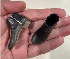 1/6 scale woman black short boots for 12″ Female body Phicen Hot toys ❶USA❶
